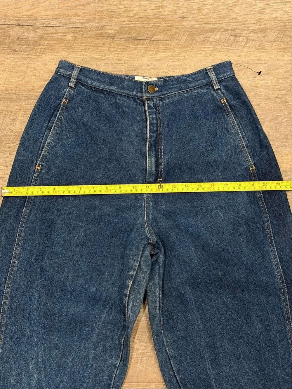Vintage Calvin Klein Made in USA Denim Jeans Women’s Size 12 80s Ribcage Barrel